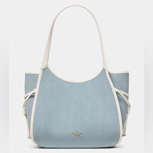 ♠️kate spade Stash Denim Carryall Bag, Blue Multi NWT